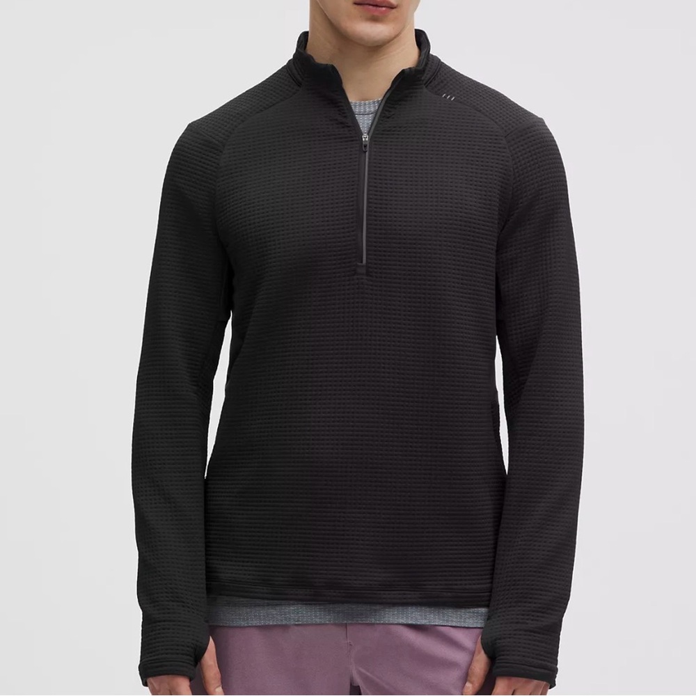 lululemon athletica Black Men's Half-Zip Performance Jacket